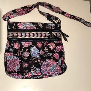 Vera Bradley crossbody. Pink, blue, black, white
